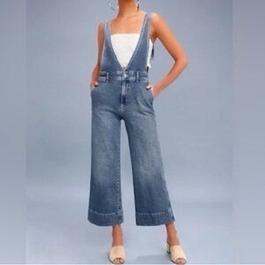 Free People Wide Leg Y2K Overalls 2